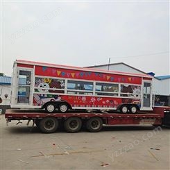 信晟达 定制9米移动餐车模型 网红移动餐饮车摆件