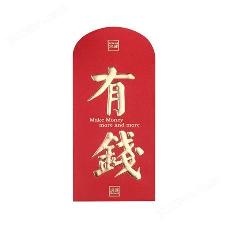 厂家批发婚庆烫金红包定做 2021利是封红包定制创意logo牛年红包
