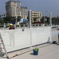 江门城市建设施工围挡定制 湛江冲孔护栏现货 吴川冲孔板围栏