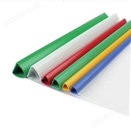 东莞抽杆夹批发 PVC塑料拉杆条抽杆Q杆 三角流线形塑料边条供应