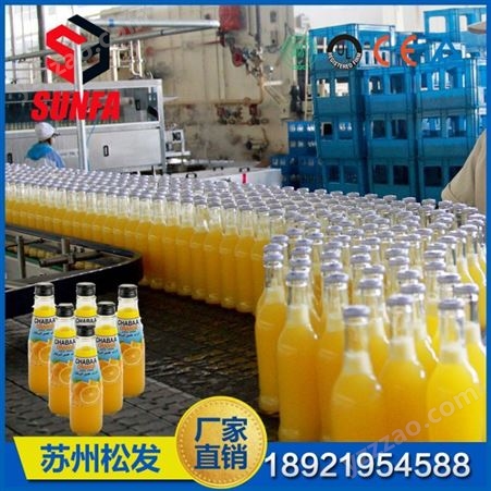 10000瓶玻璃瓶果汁饮料灌装机   全套饮料生产线设备