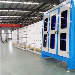 山东铭达中空玻璃生产线   自动外合片板压立式中空玻璃生产设备