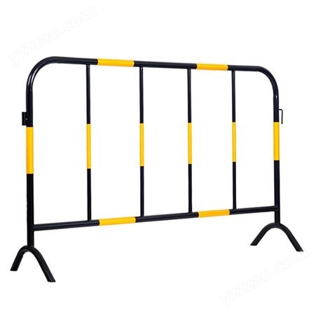道路封闭铁马护栏 临时隔离黄黑铁马围栏 尺寸可定制