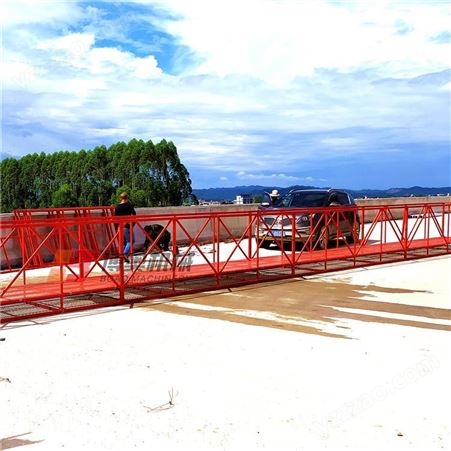 桥梁检修施工吊栏 博奥遥控电动升降吊篮 4米一节可自由组装