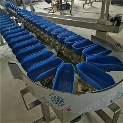 德工全自動料盒式牡蠣分揀機 多級重量分級機 托盤稱重分選機