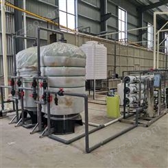 板材生产喷涂用纯水处理设备系统 每小时生产纯水量9吨 鑫鸿源环保厂家供应生产用水净化系统