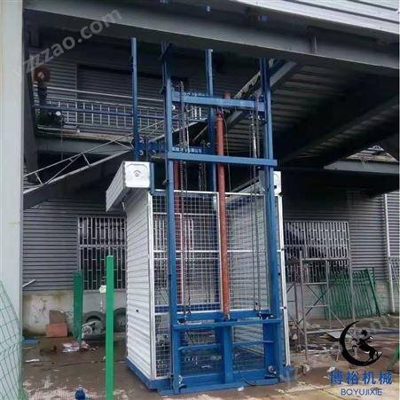 液压货梯  3吨液压升降货梯导轨式升降平台  济南博裕   操作简单