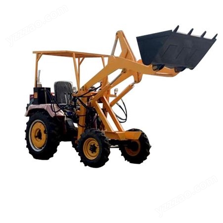 创隆机械 小型铲车建筑工地906型装载机四轮驱动推土机农用养殖家用抓草机