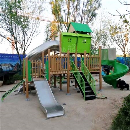 不锈钢滑梯 大型组合滑滑梯 小博士儿童游乐场拓展公园户外游乐设备