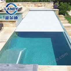 蓝尔迪品牌量池定制 豪华别墅游泳池盖 自动保温盖 电动泳池盖板 安全盖