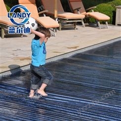 蓝尔迪泳池硬盖 承重强 可踩踏 保护儿童安全 游池自动保温盖冬季行冷地区水池保温方案