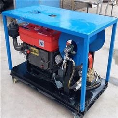 水拓单缸柴油高压疏通机 安徽阜阳物业排水管道泥沙清洗机