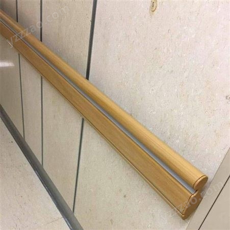 日本进口走廊防撞扶手成都靠墙扶手日式养老院木纹色扶手厂家