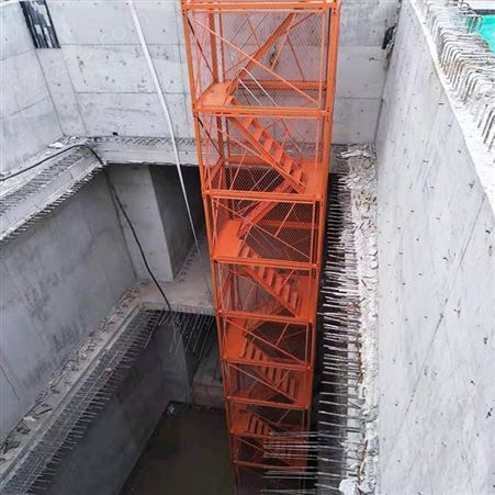 桥梁施工安全梯笼 拼装式安全梯笼 组合框架式梯笼生产厂家 支持定制