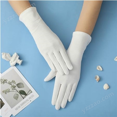 棉质防晒手套 防晒女士手套 厂家供应 中长款棉质手套