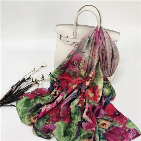 苏州真丝丝巾产地真丝丝巾价格和图片欣赏一站式定制越缇美