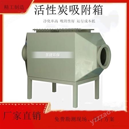 工业蜂窝式活性炭吸附箱 蜂窝活性炭箱改柱状 蜂窝型活性炭箱 使用寿命长 圣建 支持定制