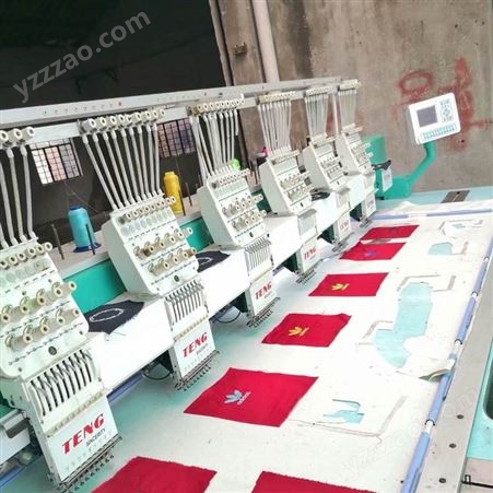 供应电脑绗缝机 高速12针单头绣花机 服装刺绣机器 批发零售