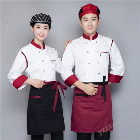 金语航服饰 服装定制工作服 厨师服定做外卖秋冬季 大量接单