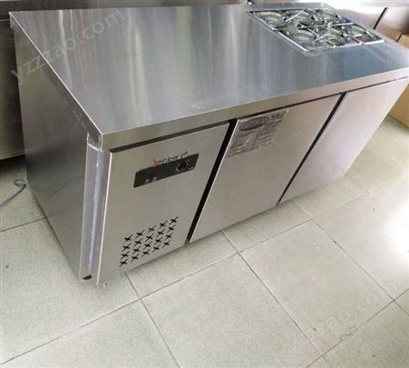 操作台冰柜冷藏柜保鲜平冷工作台商用冰箱冷冻冷柜开孔