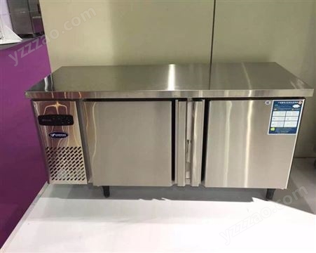 河南银都冷藏工作台冰柜商用操作台冷冻保鲜平冷冰箱双温厨房不锈钢