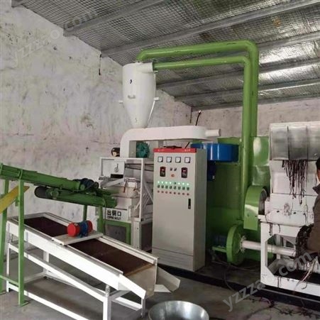 新型干式杂线粉碎分离设备600干式杂线铜米机绿捷环保铜米机生产厂家