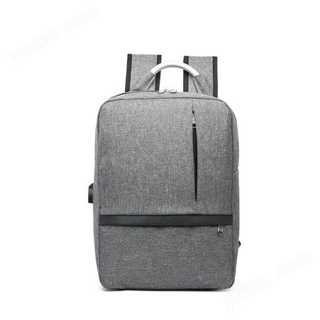 定制双肩包男商务多功能电脑包 旅行背包USB接口大容量学生书包