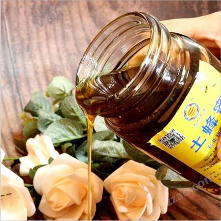 羌人羌味农家自产土蜂蜜，源产地 纯手工装瓶 百花蜜