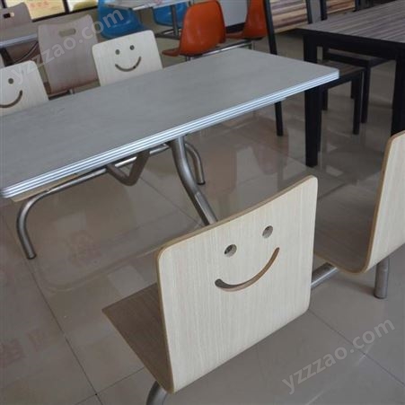 多人位连体餐桌椅 玻璃钢大学食堂餐桌椅 上海8人位不锈钢餐桌椅