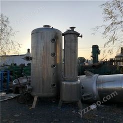 山东回收 不锈钢双效蒸发器 二手低温蒸发器 管式降膜蒸发器