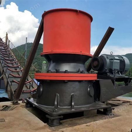 时产200吨新式圆锥破碎机 昆重 液压单缸石英石粉碎机