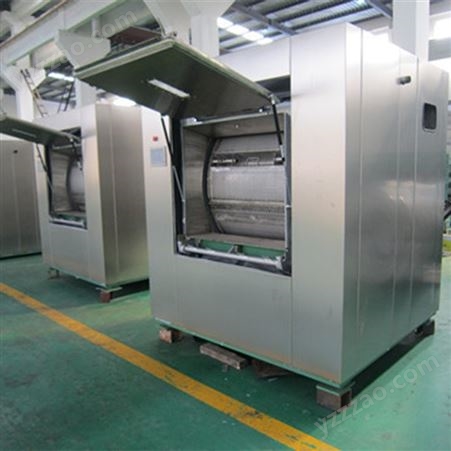 隔离式洗衣机使用方法，BW-100公斤卫生隔离式洗脱机，海锋机械生产隔离式水洗机。