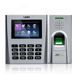 ZKTeco/中控智慧U260(ZMM200） 2.8寸彩屏指纹刷卡上下班签到打卡机