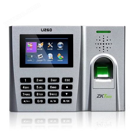 ZKTeco/中控智慧U260(ZMM200） 2.8寸彩屏指纹刷卡上下班签到打卡机