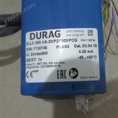 部分型号有库存DURAG燃烧器控制系统、DURAG高压点火装置