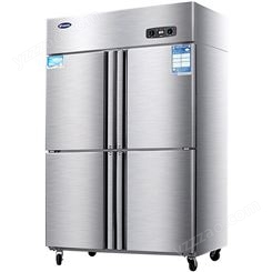银都4门商用冰柜 冷柜冷藏柜冷冻柜 单双温保鲜柜 4门展示柜厨房冰箱