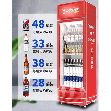 超市冷藏饮料柜餐厅冷饮柜商用HL-LC290Z东贝饮料柜