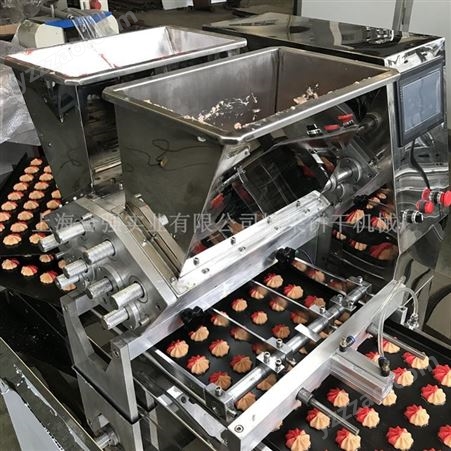 上海合强供应 多功能双色曲奇机 双色曲奇蛋糕注浆机 曲奇饼干挤花机制造商