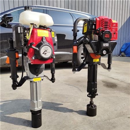 宇诺 手持型防汛抢险汽油植桩机 便携式打桩机 高频率立柱机