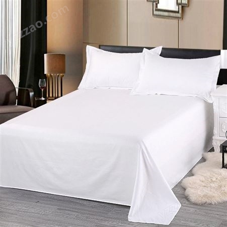 定制酒店布草  四件套 全棉 贡缎条床品 宾馆床上用品床单被套