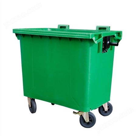 物业小区240升垃圾桶 加厚四色分类可挂车垃圾桶 垃圾桶果皮箱