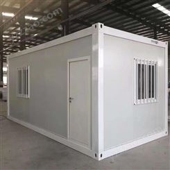 拉瑞斯供应 白银集装箱 工地可拆卸彩钢阳光板项目岩棉白色活动房打包箱板房临时活动板房