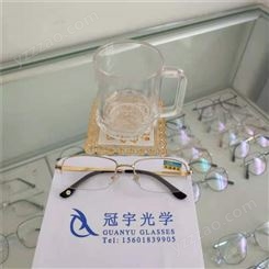 厂家供应 天然白水晶老花镜 半框 护目 抗疲劳 中老年眼镜价格 制作精良