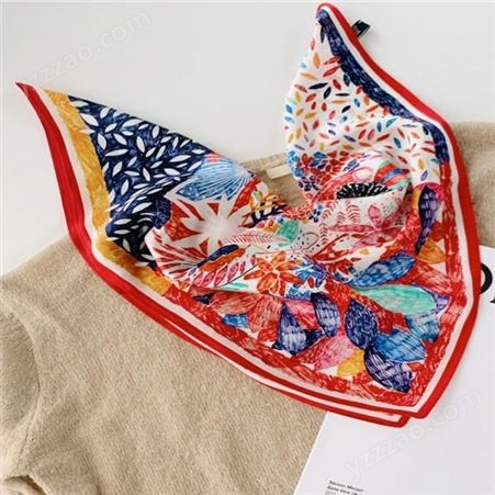 真丝丝巾 韩版领巾 工厂直供 和林服饰