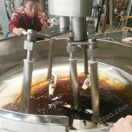 烤鱼料底料炒料机 工厂酱料用炒锅设备价格 隆迈生产