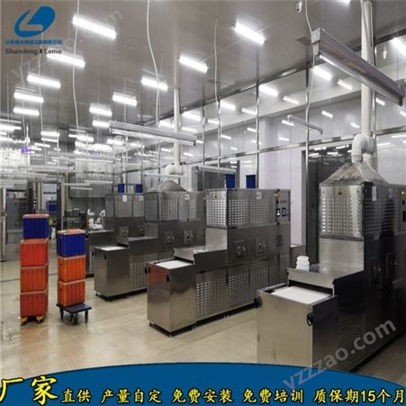 磊沐 LM-20KW-4X 天津热链盒饭微波加热杀菌机 隧道式盒饭加温设备厂家