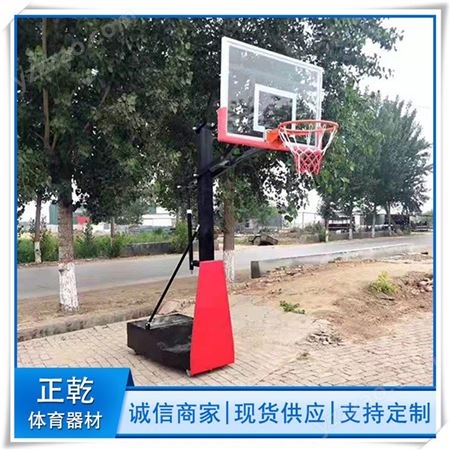 正乾体育生产各种尺寸型号篮球架 电动液压篮球架 手动液压篮球架 普通篮球架