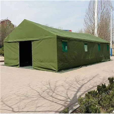 93型加厚寒区工程住宿救灾立柱式帐篷橄榄绿抗风防雨棉帐篷