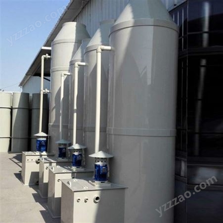 PP洗涤旋流板喷淋塔环保设备 循环水量10m3/h 结构简单