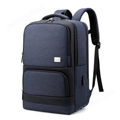 双肩包男士商务旅行多功能大容量15.6寸电脑包logo定制